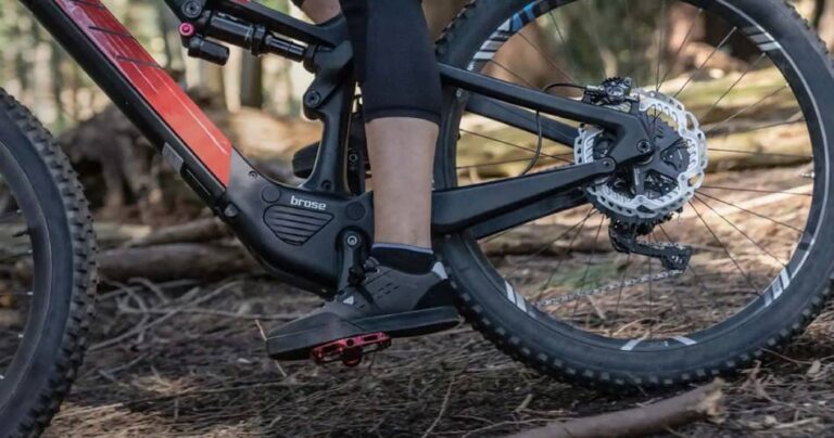 krachtige Brose motor op elektrisch mountainbike