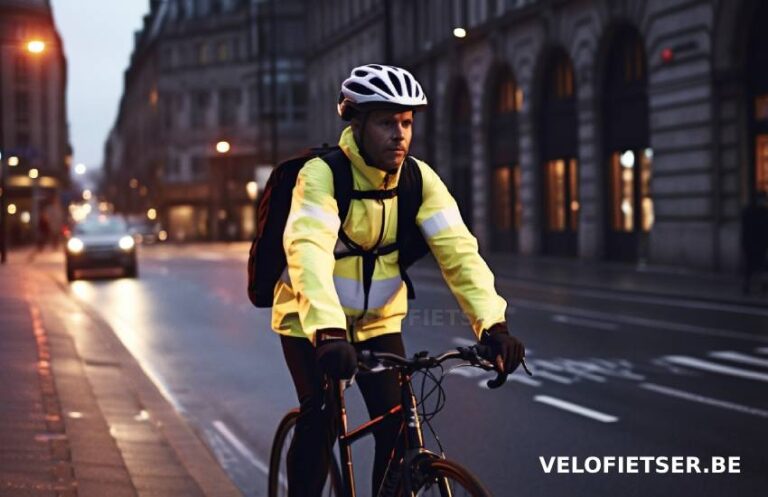 veilig op de fiets met reflecterend fluo vestje