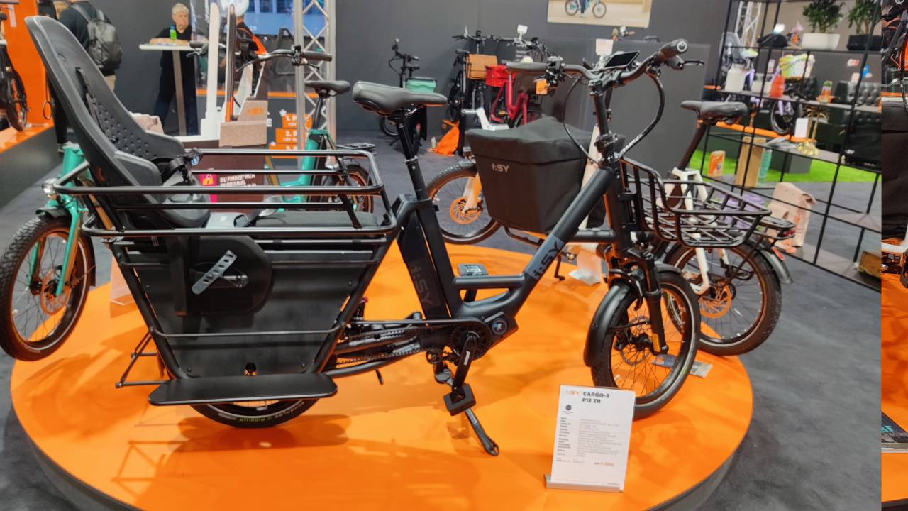 Nieuwe ISY longtail fiets met geveerde kader